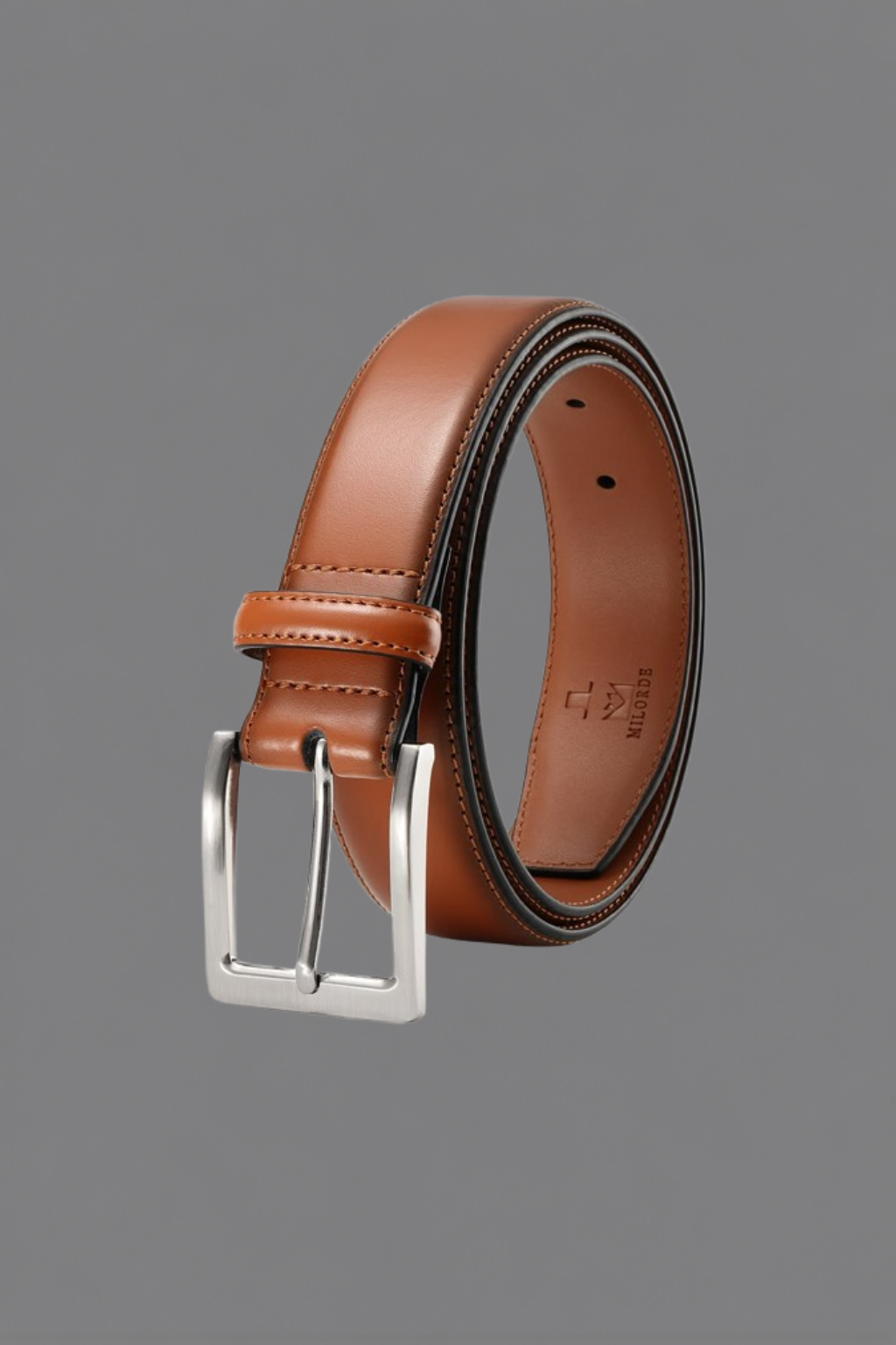 Premium Classic Brown Leather Belt