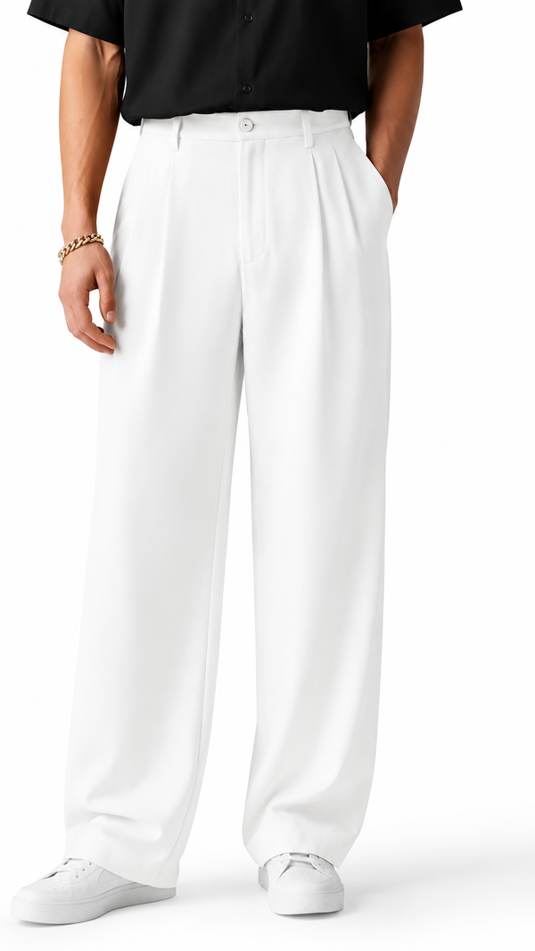 Mens white Formal Pants