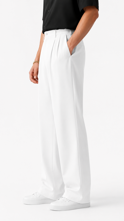 Mens white Formal Pants
