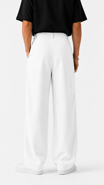 Mens white Formal Pants