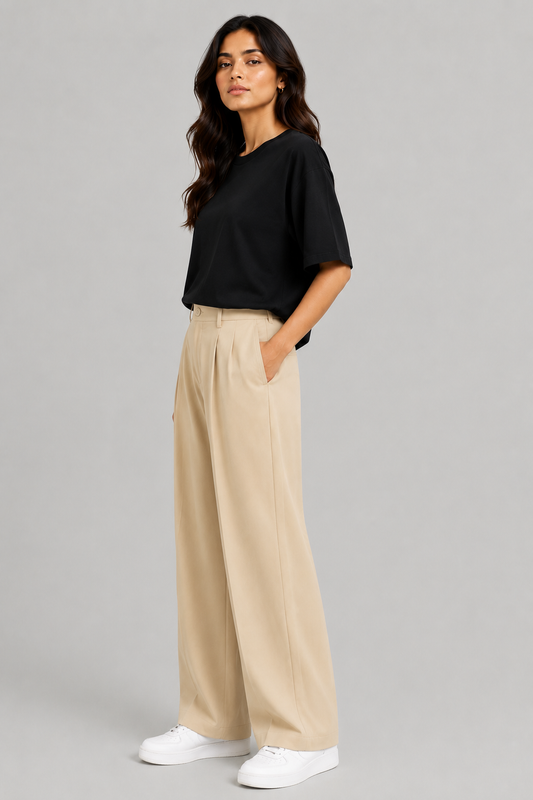 FORMAL BIEGE KOREAN PANTS