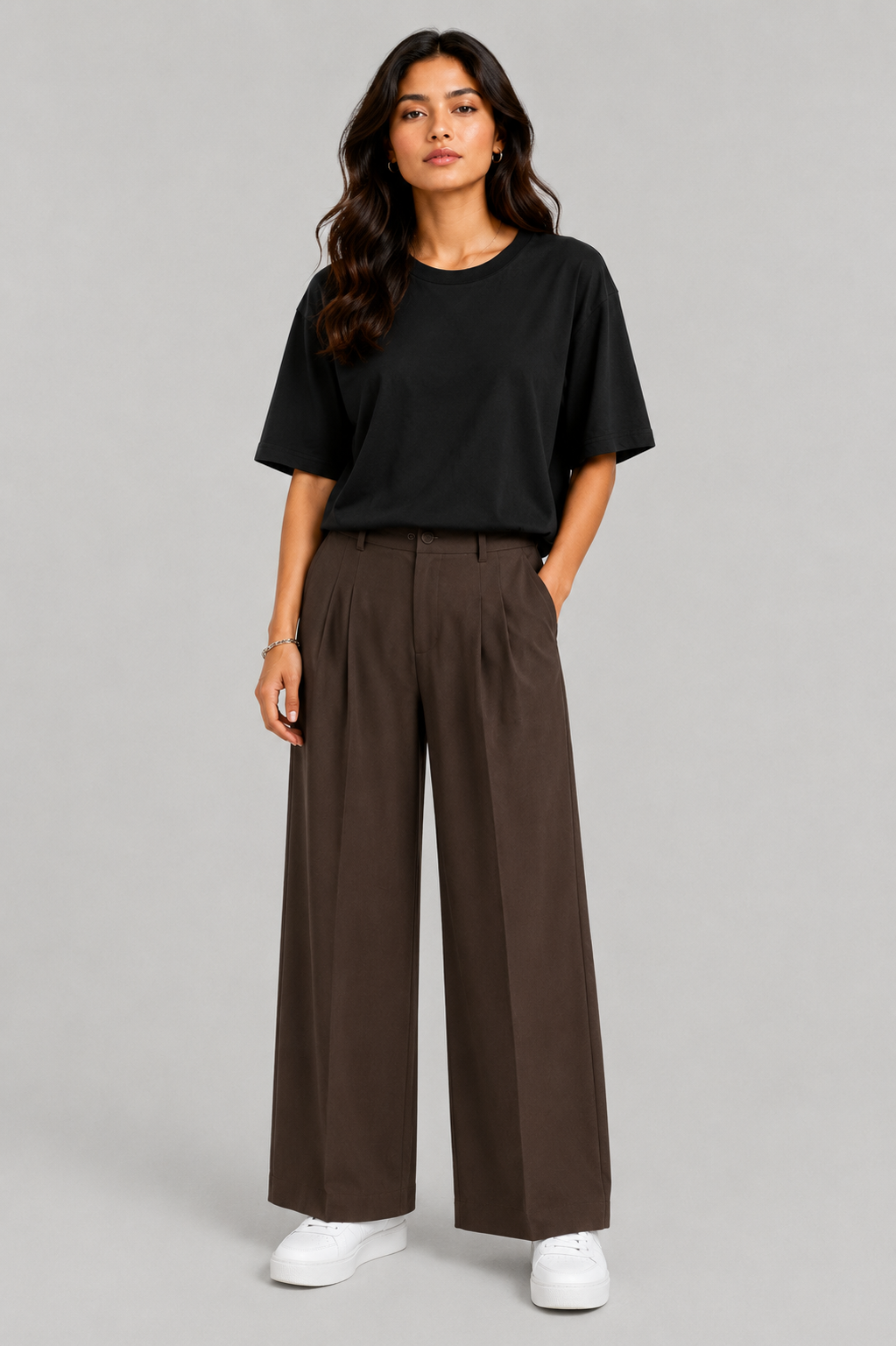 FORMAL BROWN KOREAN PANTS