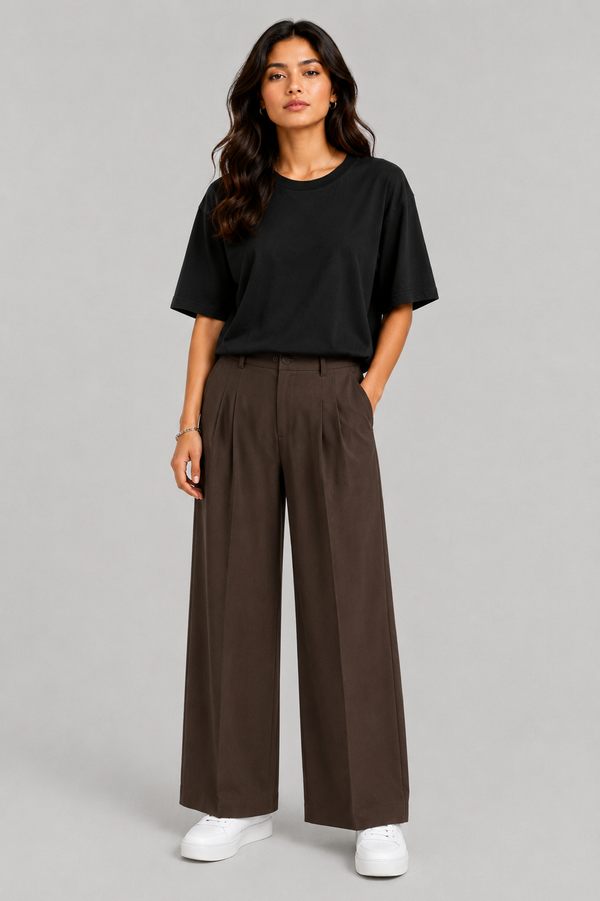FORMAL BROWN KOREAN PANTS