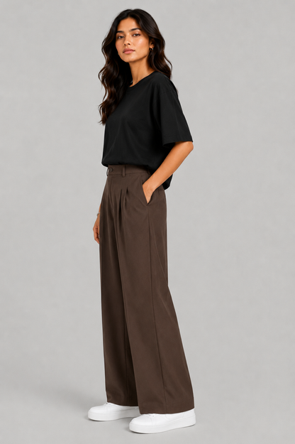 FORMAL BROWN KOREAN PANTS