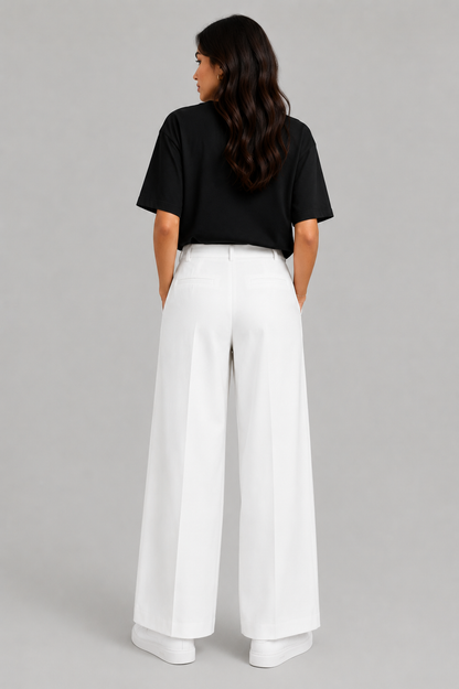 FORMAL WHITE KOREAN PANTS