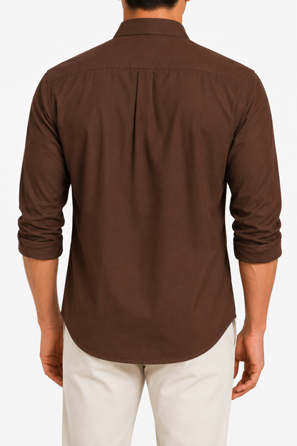 BROWN FORMAL SHIRT