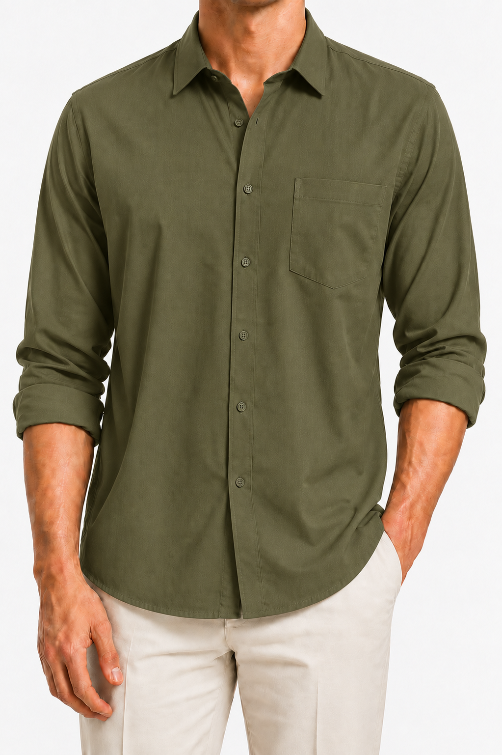 Olive Formal Shirt
