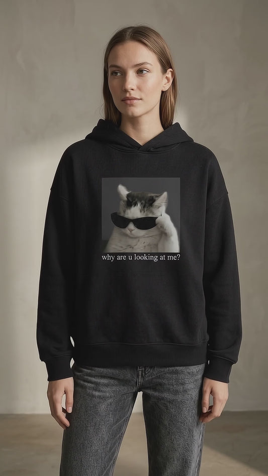 Black Cat Hoodie — detail video